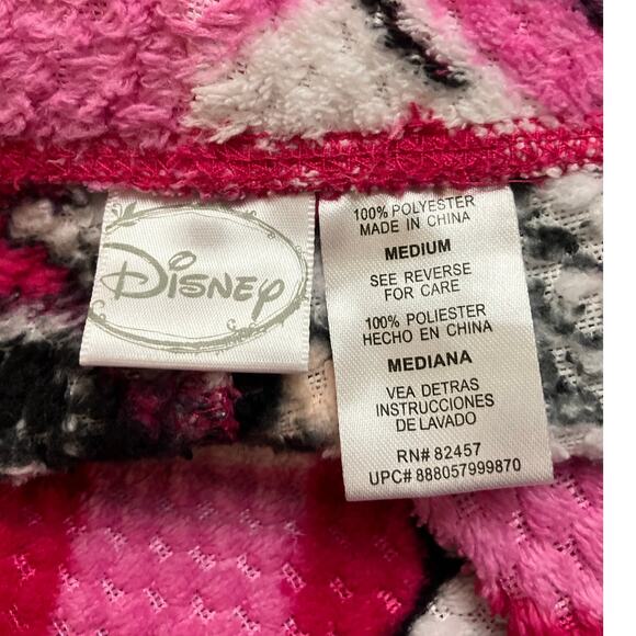 Disney Women's Minne Mouse Pink Drawstring Waist Waffle Knit Pajama Pants Size M - Picture 7 of 8